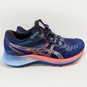 ASICS Gel-Kayano Lite 2 Sneakers Women's Sz 9 Running Shoes Navy Blue Coral